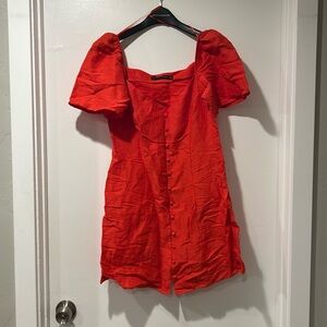 Zara red mini dress